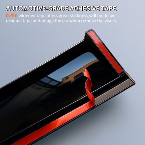 Tape on Window Deflector Fit Hyundai Tucson 2022-2026 Rain Guard - Product Imagery