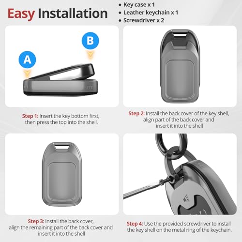 for Chevy GMC Key Fob Cover Accessories-Matte TPU Key Fob Cover - Product Imagery