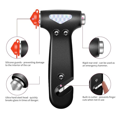 Gadgets Inside the Car Emergency Kit, Seat Belt Cutter and - Product Imagery