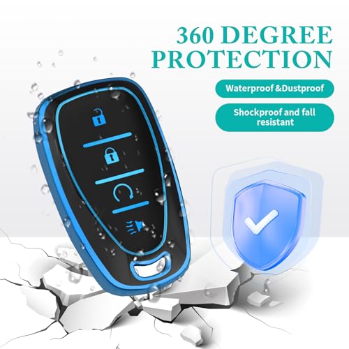 MILD EAST for Chevy Soft TPU Key Fob Cover with Keychain - Product Imagery