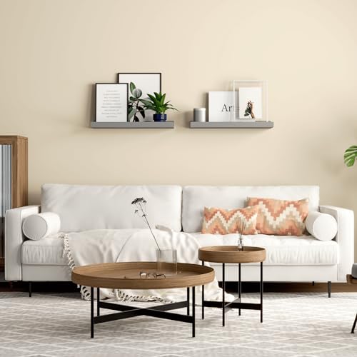 Boswillon Floating Shelves Set of 2, Small Wall Shelf with Lip, - Product Imagery