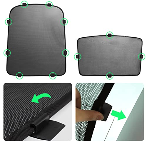 Jaronx for Tesla Sunshade Clips Sunroof Sunshade Roof Shade - Product Imagery