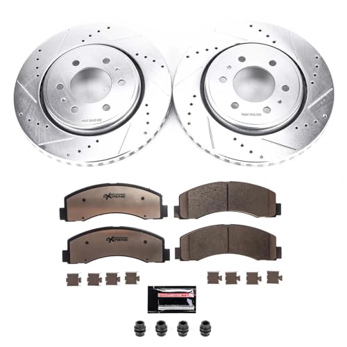 PowerStop Z36 Truck & Tow Brake Pad & Rotor Kit Front K3167-36 - Product Imagery