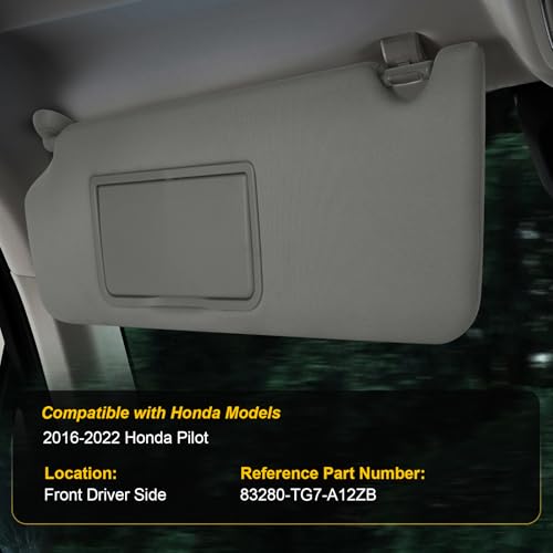 ItranMc Sun Visor Driver Side for 2016-2022 Honda Pilot, - Product Imagery