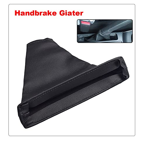 Black PU Leather Shift Lever Shift Strap Trunk Cover, Car - Product Imagery