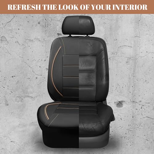 CAR PASS Universal FIT Piping Leather Car Seat Cover, for - Product Imagery