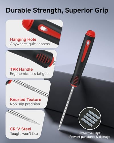 4-Piece Pick Set Mechanic, Automotive Hook and Pick Set with - Product Imagery