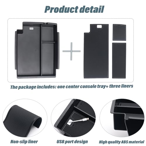 JKCOVER Center Console Full Tray Compatible with Toyota 4Runner - Product Imagery
