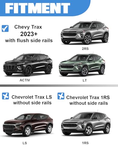 FengYu Roof Rack Cross Bars for Chevy Chevrolet Trax 2RS ACTIV - Product Imagery