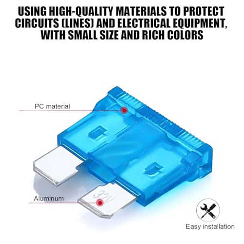 300PCS Car Fuses Assortment Kit, Standard, Small & Mini Autom - Product Imagery