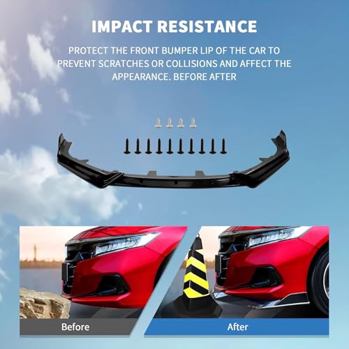 Archaic Front Bumper Lip Compatible for Honda Accord 10.5th - Product Imagery