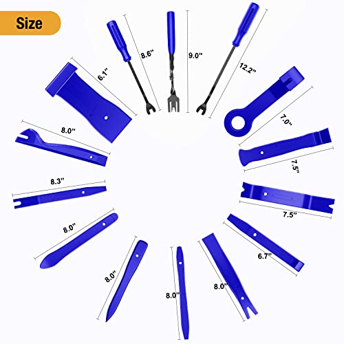 GOOACC 238Pcs Auto Trim Removal Tool and Push Pin Retainer Clip - Product Imagery