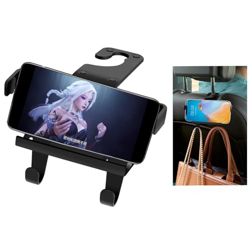 Upgraded Car Headrest Hidden Hook 2 in 1 Car Seat Hooks with - Product Imagery