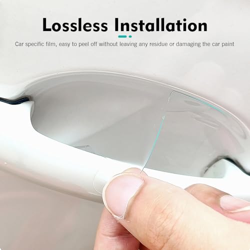 10PCS Car Door Handle Scratch Potector, Transparent Car Door - Product Imagery