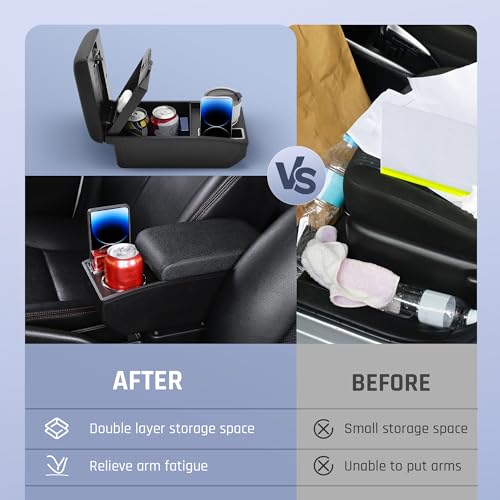 YJYWZH Armrest Box for Mitsubishi Mirage 2014-2024 Accessories - Product Imagery
