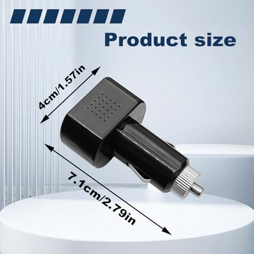 2PCS Car LED Cigarette Lighter Voltmeter, DC 12V/24V Cigarette - Product Imagery