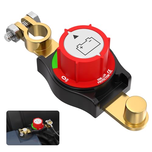 Joinfworld Top Post Battery Disconnect Switch 12V-48V Battery - Product Imagery