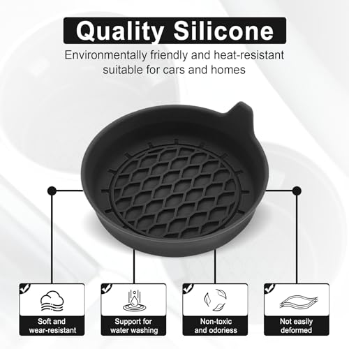 SINGARO Car Cup Holder Coaster, Silicone Cup Holder Insert, - Product Imagery