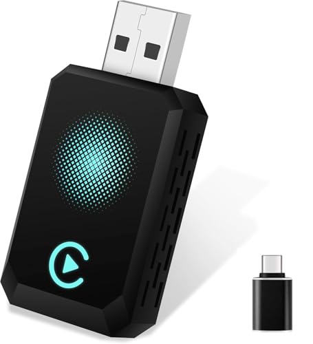 Wireless Carplay Adapter, Convert Wired to Wireless CarPlay, - Product Imagery