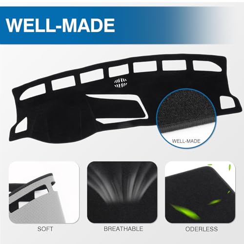 KUST Black Dash Cover for Volkswagen VW Taos (S SE SEL) - Product Imagery