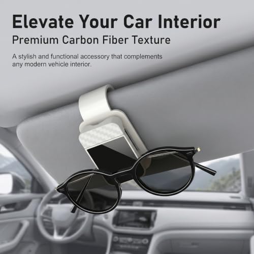 Car Sunglass Holder, ABS Adsorption-type Non-slip Sun Visor - Product Imagery