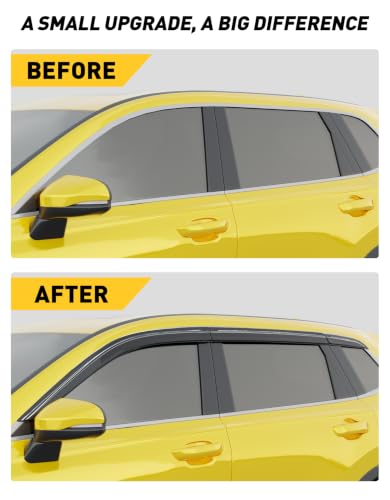 Window Visors Rain Guards for Honda CRV CR-V 2023-2026,3M-VHB - Product Imagery