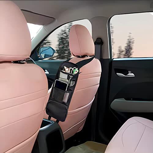 QUICTO 2PCS Car Seat Storage Hanging Bag, Multi-Pocket Seat Side - Product Imagery