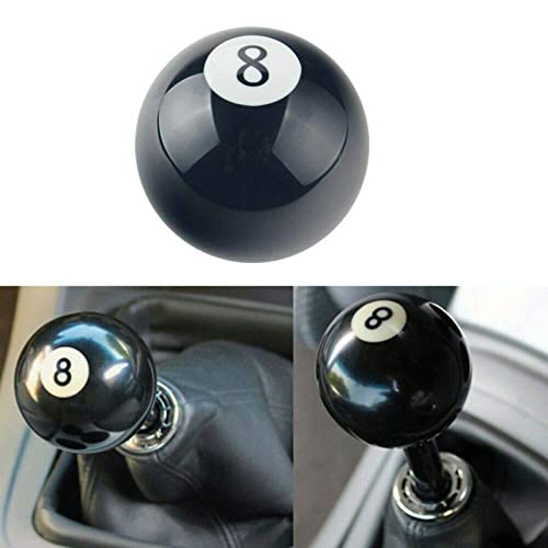 RYANSTAR 8 Ball Shift Knob Acrylic Gear Shifter with 3 Adapters - Product Imagery