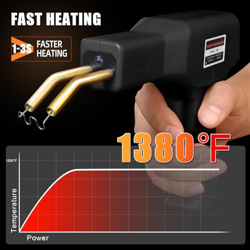 ATOLS Upgraded Plastic Welder, 1000PCS Staples, Pure Copper - Product Imagery