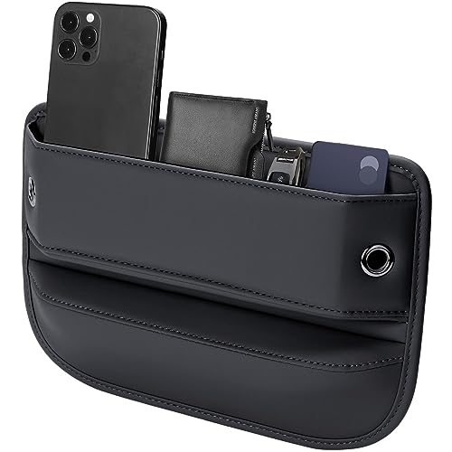 Premium Leather Car Seat Gap Filler Organizer (0.2”-1.2" Gaps), - Product Imagery