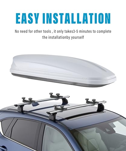 RACOONA 4PCS Stainless Steel Roof Box U-Bolt Clamps,Car - Product Imagery