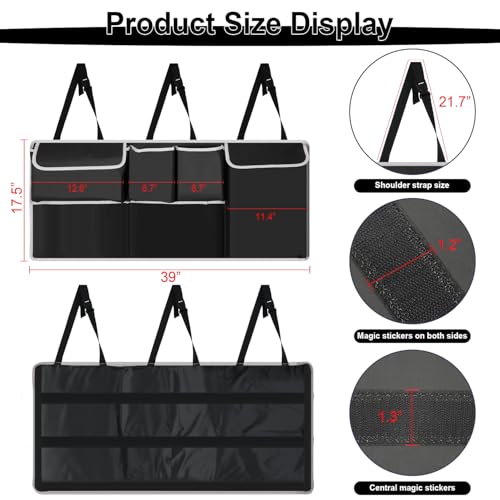 UYYE Trunk Hanging Organizer, Backseat Bag, Car Interior - Product Imagery