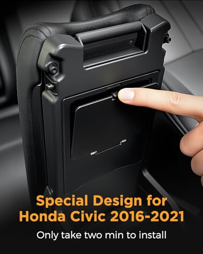 CarQiWireless Center Console Hidden storage box for Honda Civic - Product Imagery