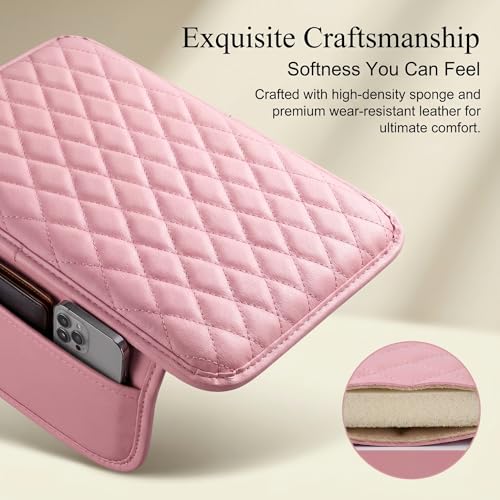 Car Arm Rest Cover, Leather Center Console Elbow Support Cushion - Product Imagery
