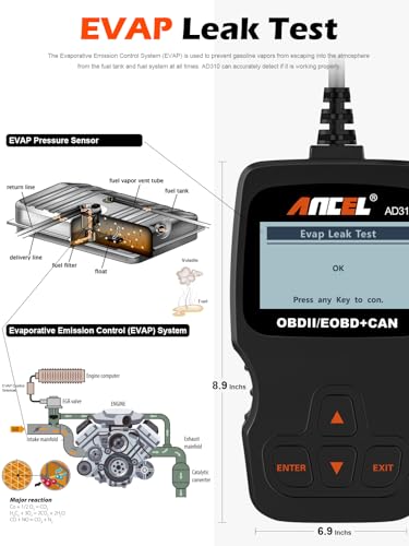 ANCEL AD310 Classic Enhanced Universal OBD II Scanner Car Engine - Product Imagery