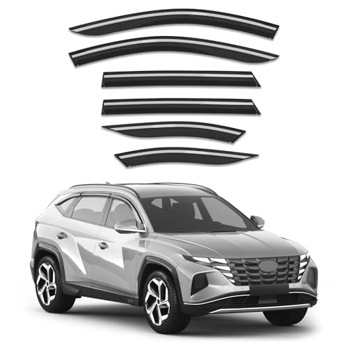 Out-Channel Window Visors Rain Guards for Hyundai Tucson - Product Imagery