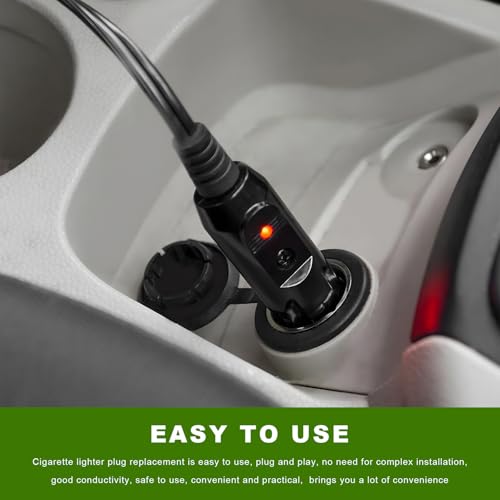 Sun Walker 2PCS Cigarette Lighter Male Plugs, 12/24V Aux Socket - Product Imagery