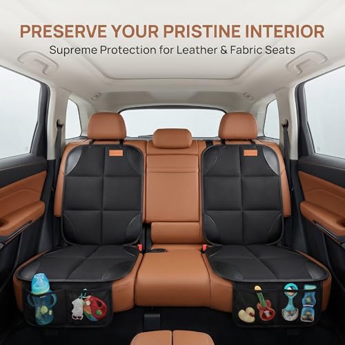 SMART ELF Car Seat Protector, Thickest Padding and Non-Slip - Product Imagery
