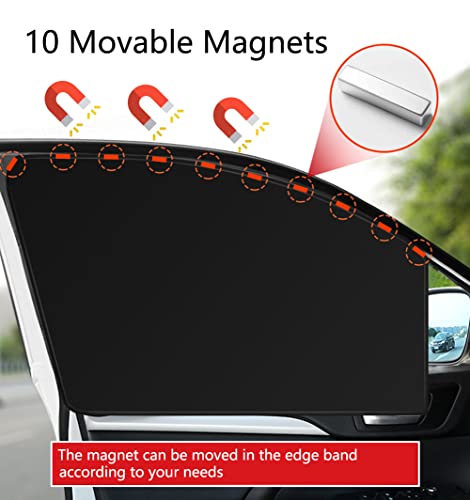 Car Sunshade, Car Privacy Window Shade, 100% Block Light for - Product Imagery