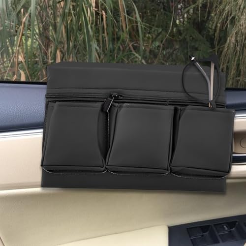 Mandark Leather Car Window Armrest Organizer with Multiple - Product Imagery
