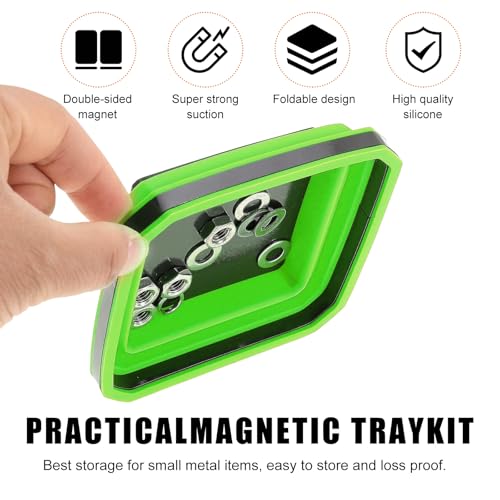Yourkar Collapsible Magnetic Parts Tray, 4.5 Inch Foldable - Product Imagery
