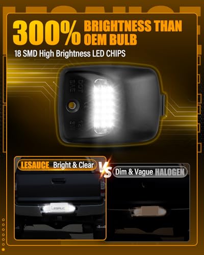 LESAUCE 2025 Upgraded LED License Plate Lights Compatible with - Product Imagery