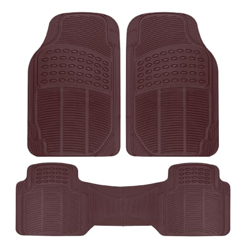 BDK ProLiner Car Floor Mats for Cars Trucks SUV 3pc All-Weather - Product Imagery