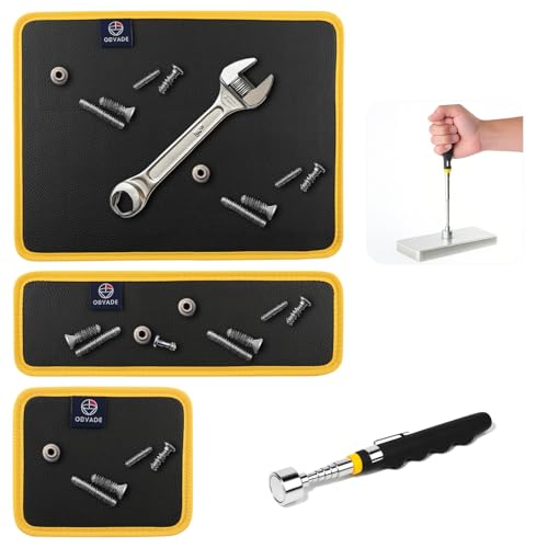 Magnetic Tool Mat Set, 4 Pack Tool Mat Set with Telescoping - Product Imagery