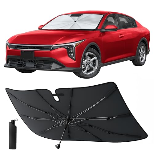 Econour Windshields Sun Shade for Car, Foldable Car Sunshade & - Product Imagery