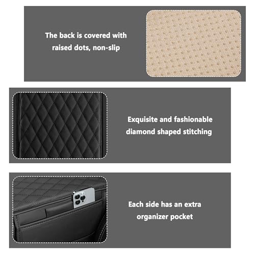 Stacool Upgraded Car Center Console Cover,Microfiber Leather Car - Product Imagery