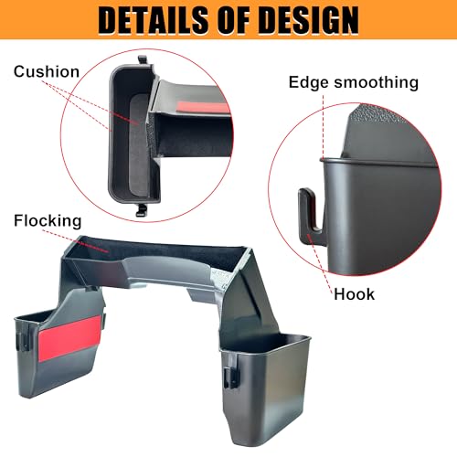 JVMA 4 Hooks Center Console Organizer for Jeep Gladiator & - Product Imagery