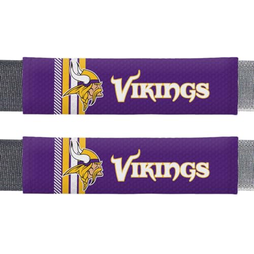 NFL Minnesota Vikings Rally DesignAuto Seat Belt Pads, Team - Product Imagery