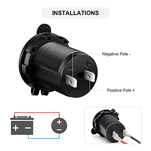 Cigarette Lighter Socket Car Marine Motorcycle ATV RV Lighter - Product Imagery