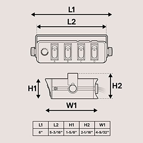 True MODS 4-Gang 12V Rocker Switch Box Panel 20A SPST Toggle for - Product Imagery